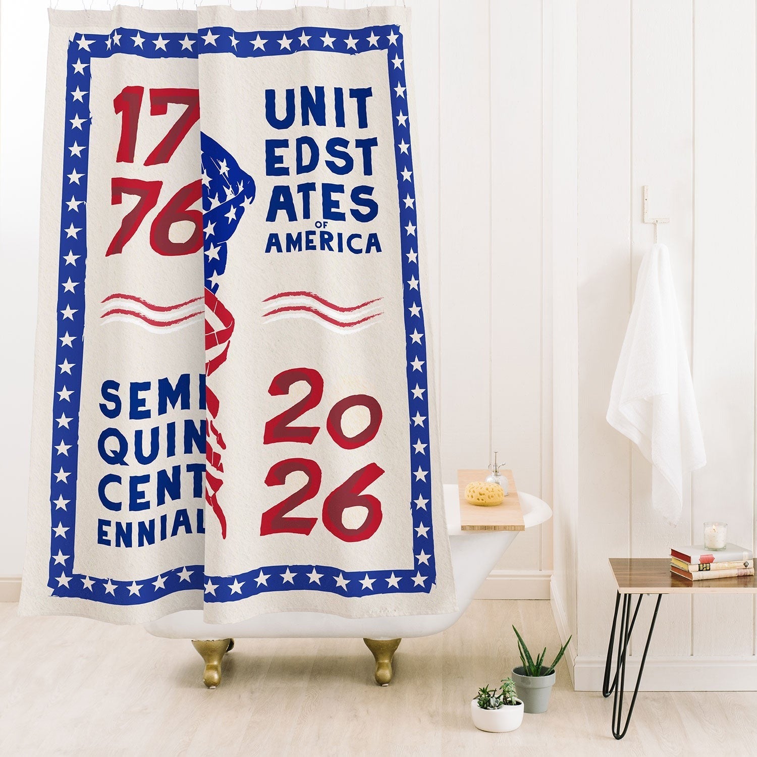 DENY Designs Retro 76 26 Shower Curtain