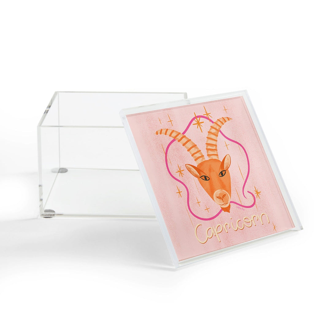 Little Om Zodiac Sign Capricorn Acrylic Box