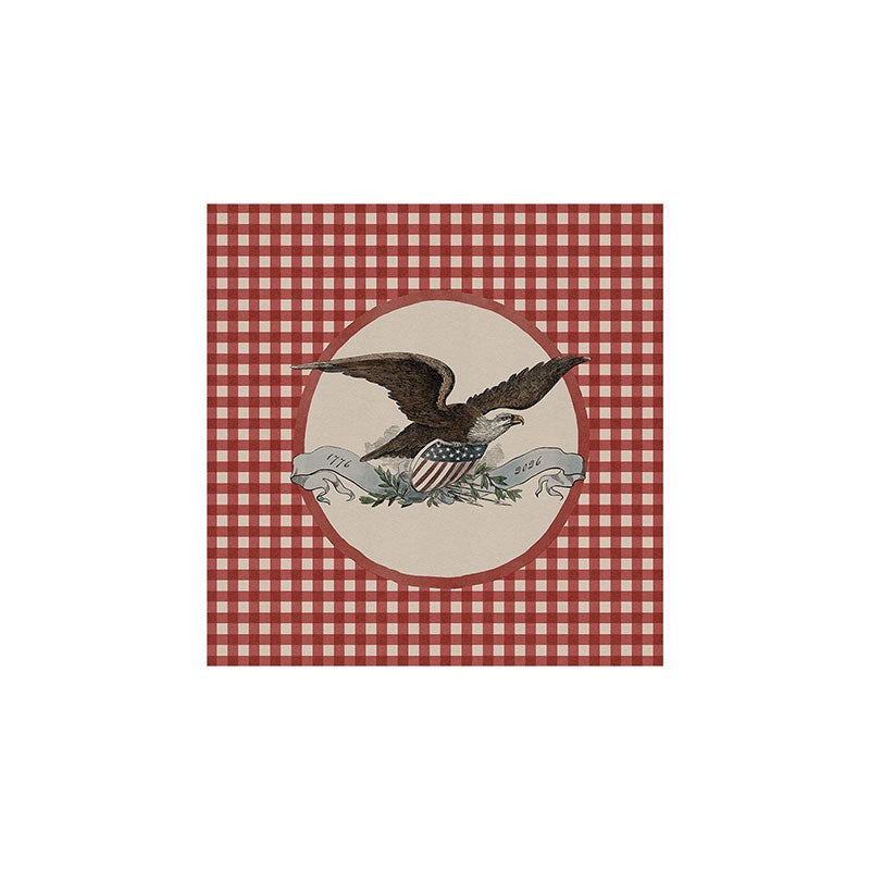 DENY Designs Gingham Eagle Art Print