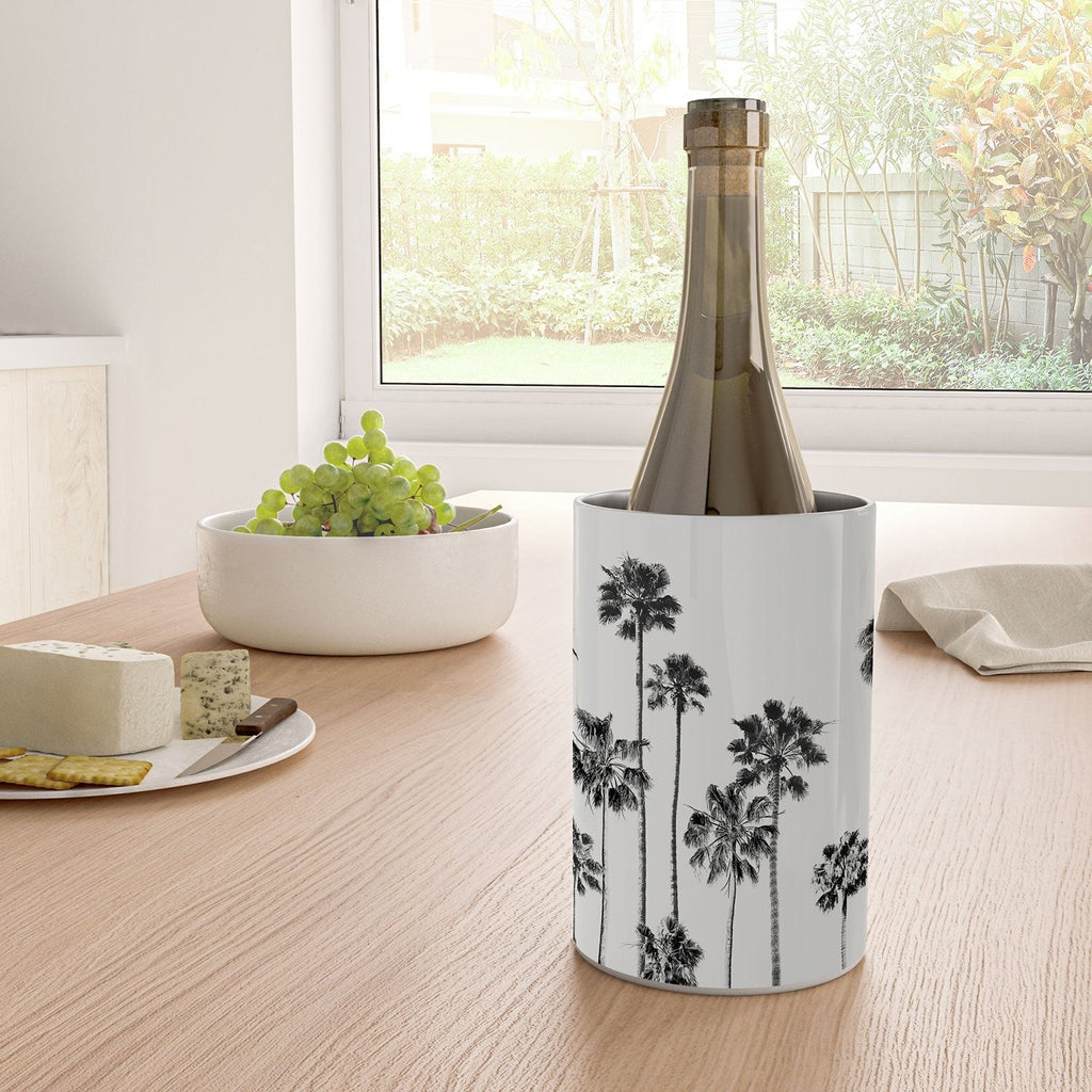 Gal Design Black And White Palms Wine Chiller