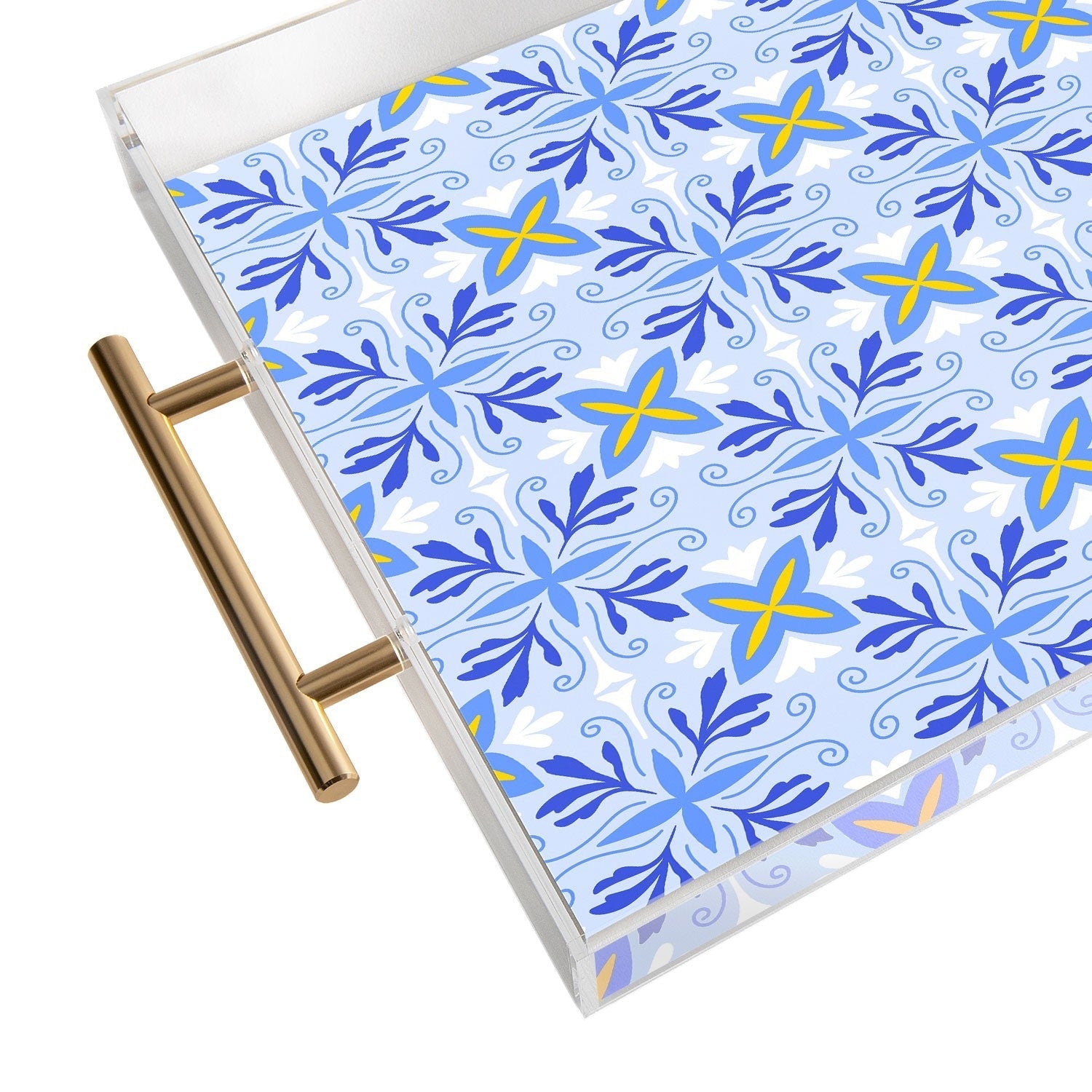 Design by Spark Dolce Vita Flourish Tile Acrylic Tray