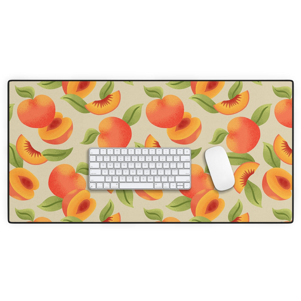 Jessica Molina Peach Pattern Desk Mat