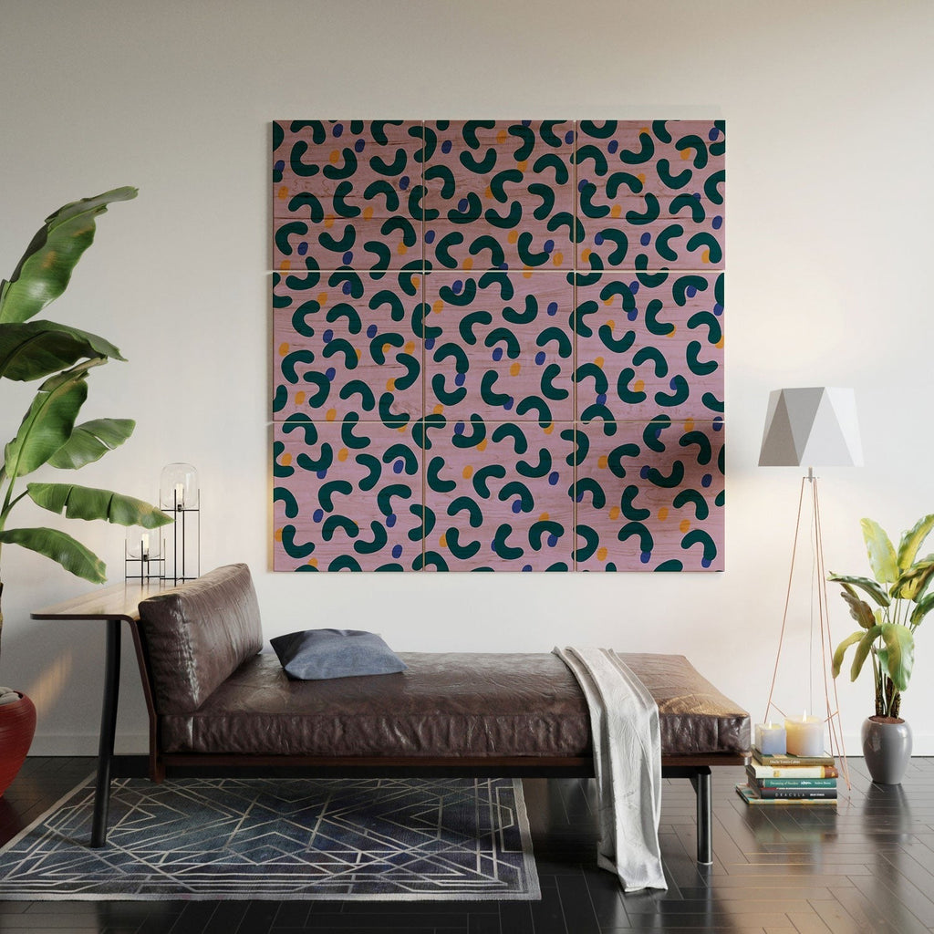 Camilla Foss Pebbles Mix Wood Wall Mural