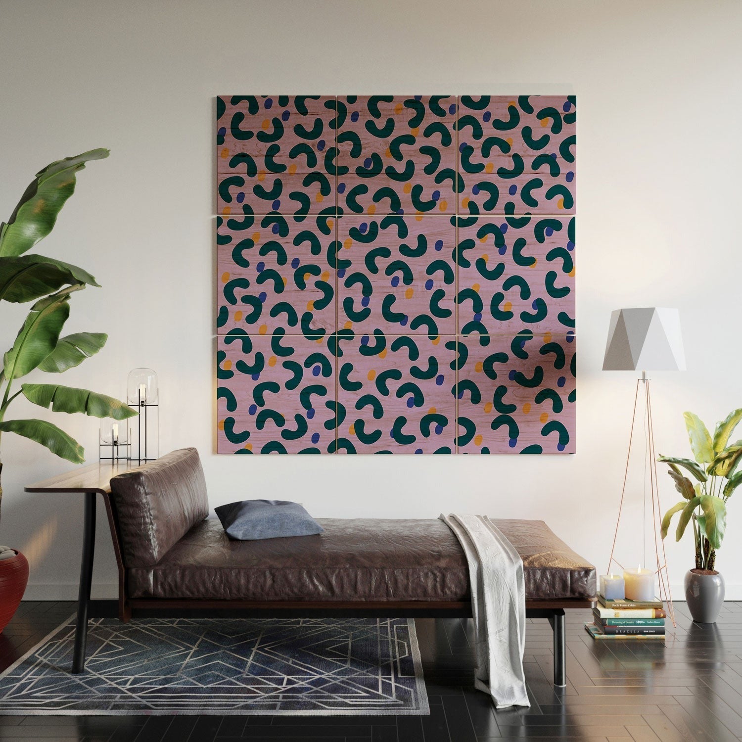 Camilla Foss Pebbles Mix Wood Wall Mural