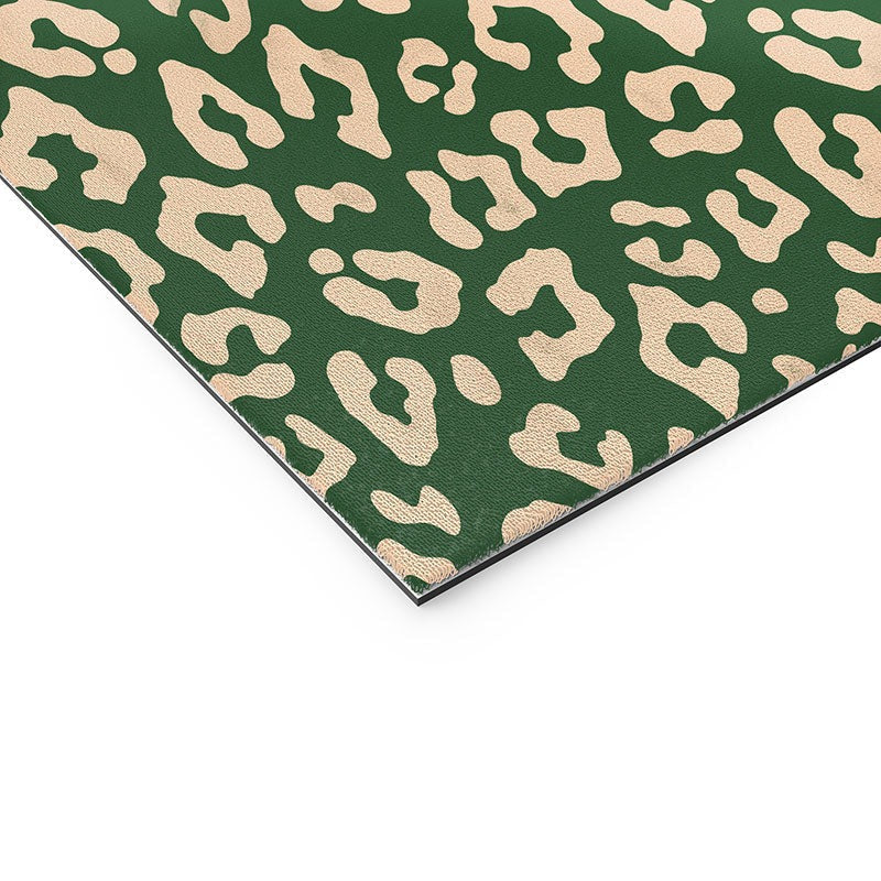 Avenie BR Cheetah Print In Green Welcome Mat