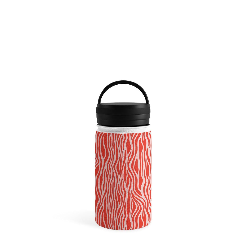 Avenie BR Red Zebra Stripe Water Bottle