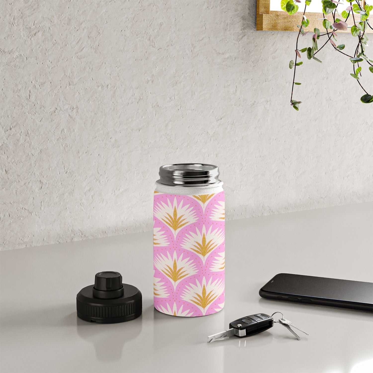 Jennifer Labre Pink Palmetto Water Bottle