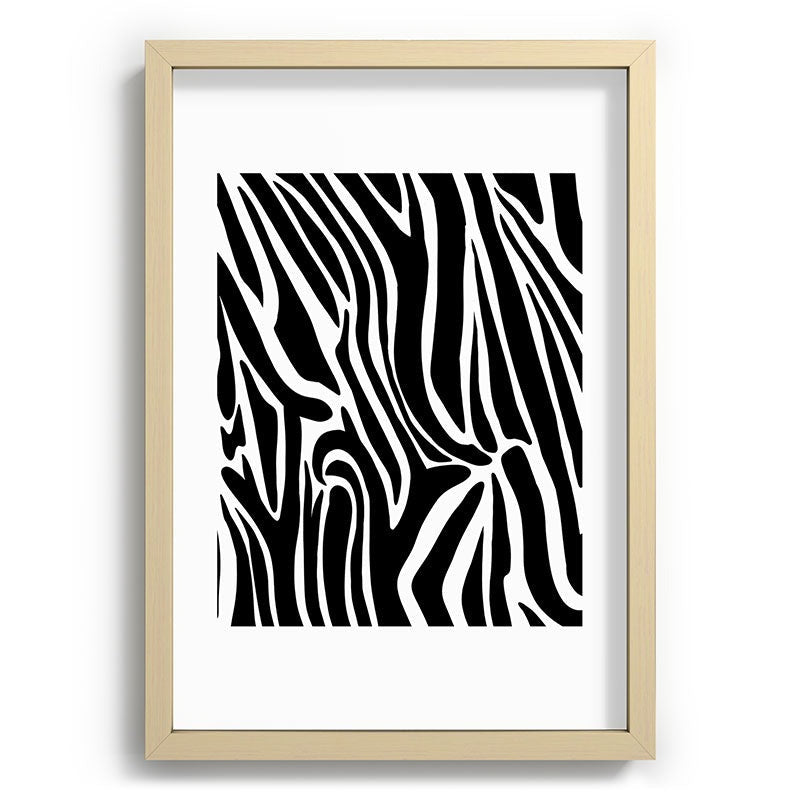 Jennifer Labre Wild Zebra Recessed Framing Rectangle