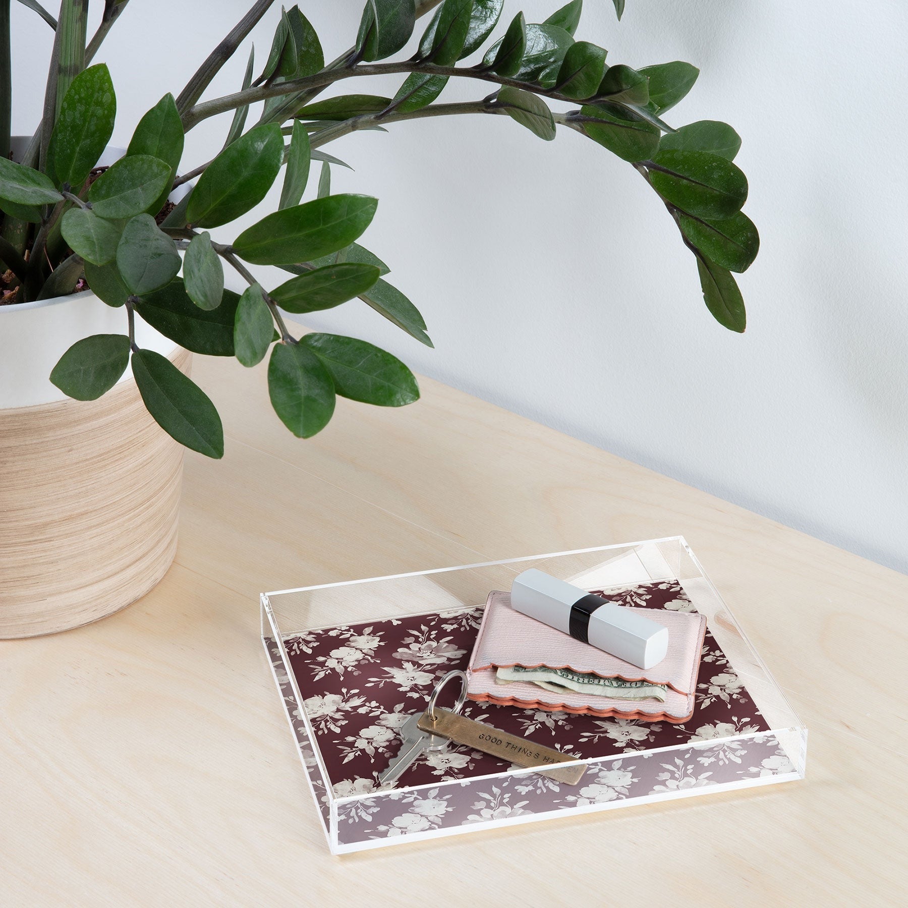 Marta Barragan Camarasa Antique Petal Romance Acrylic Tray