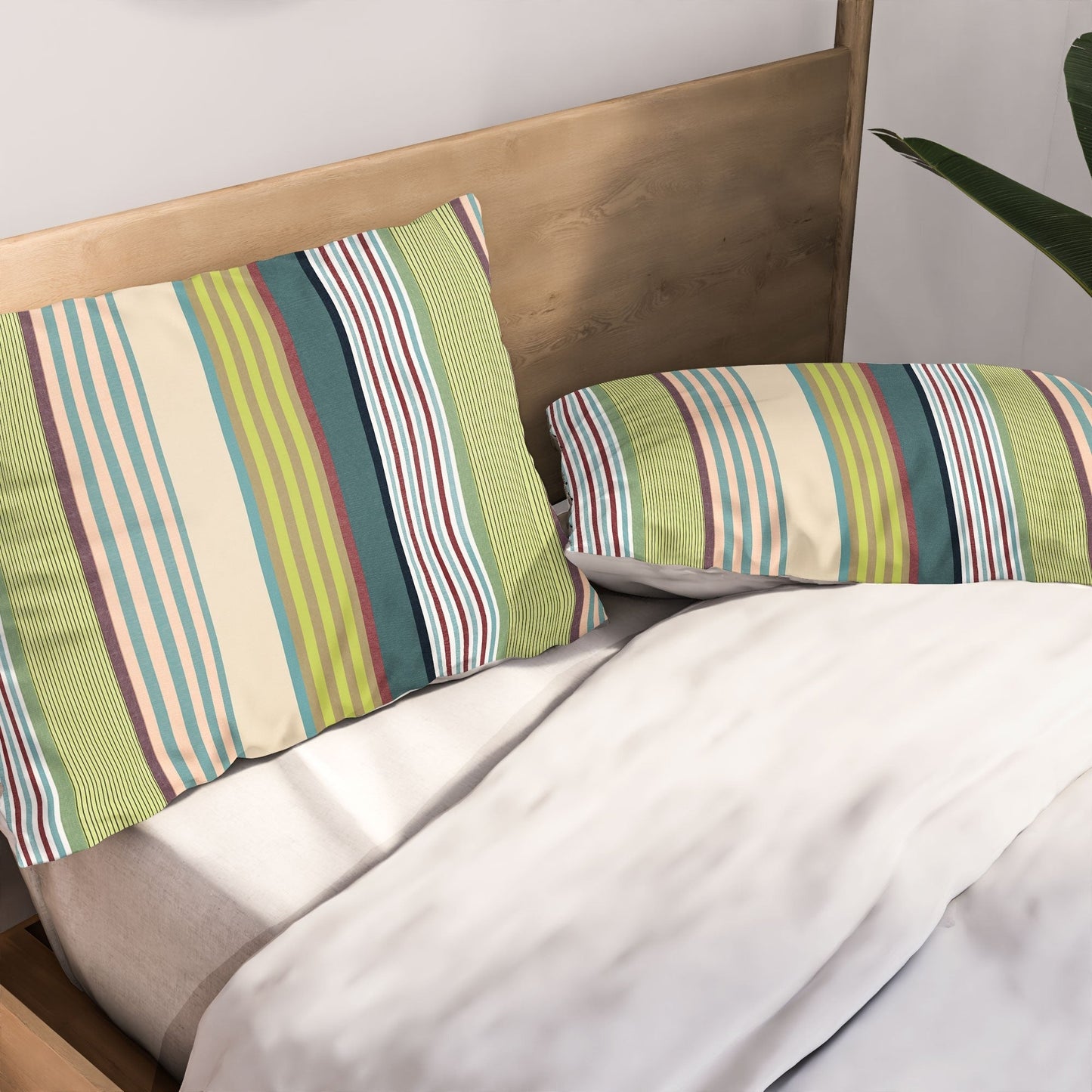 Marta Barragan Camarasa Colorful Stripe Delight Pillow Shams