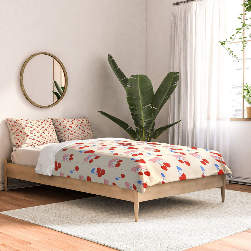 Design by Spark Cherries And Ribbons Comforter