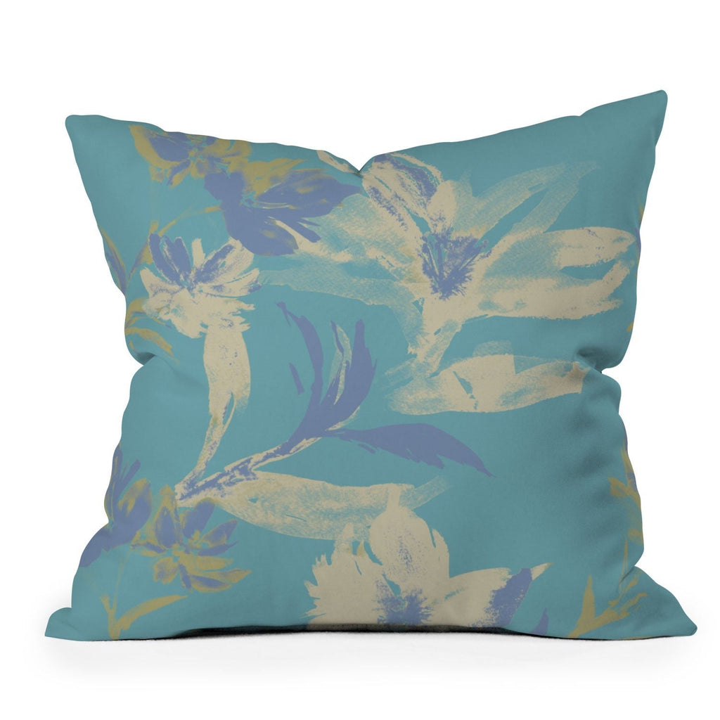 Gabriela Fuente Emma Floral Outdoor Throw Pillow