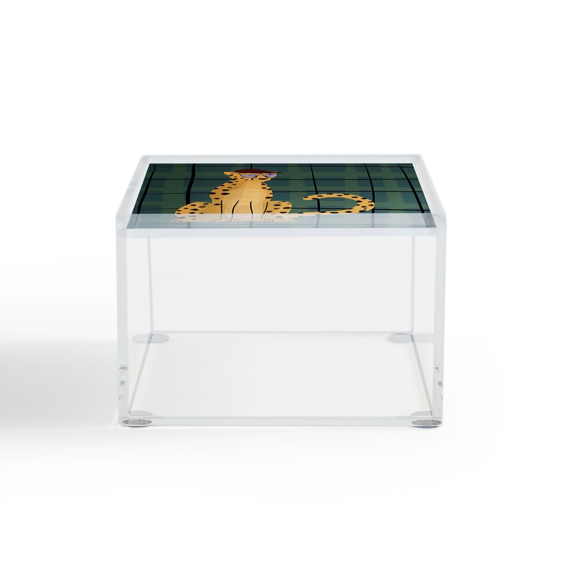 Design by Spark Cheetah Cool Cat Acrylic Box