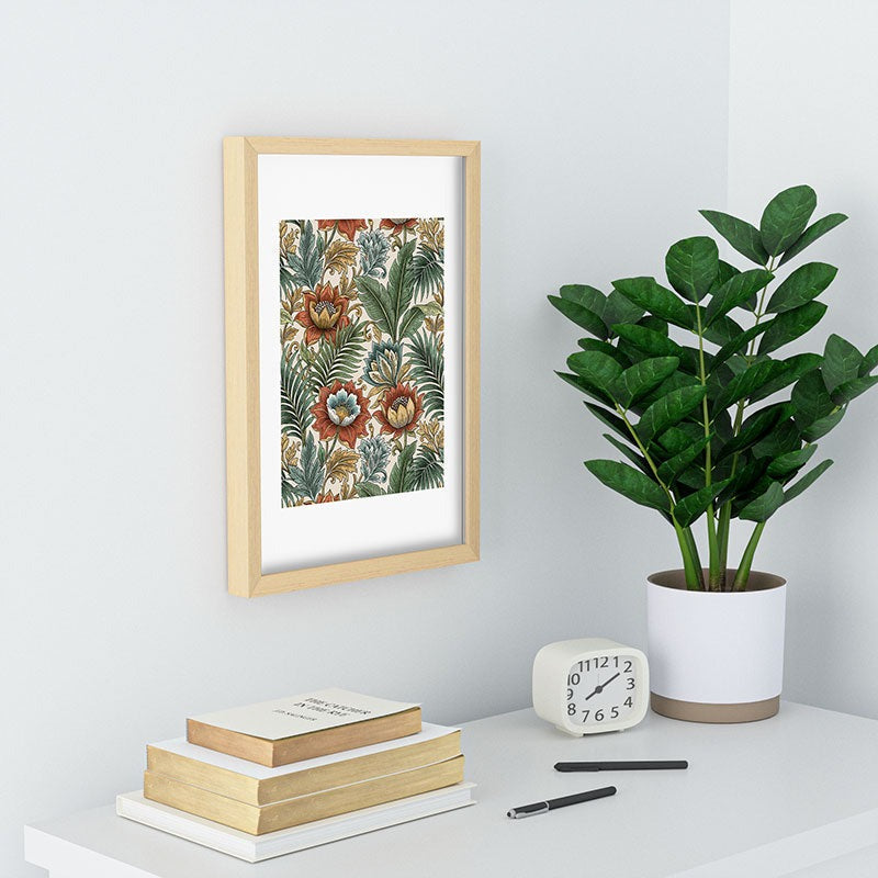 Marta Barragan Camarasa Retro Jungle Garden Recessed Framing Rectangle