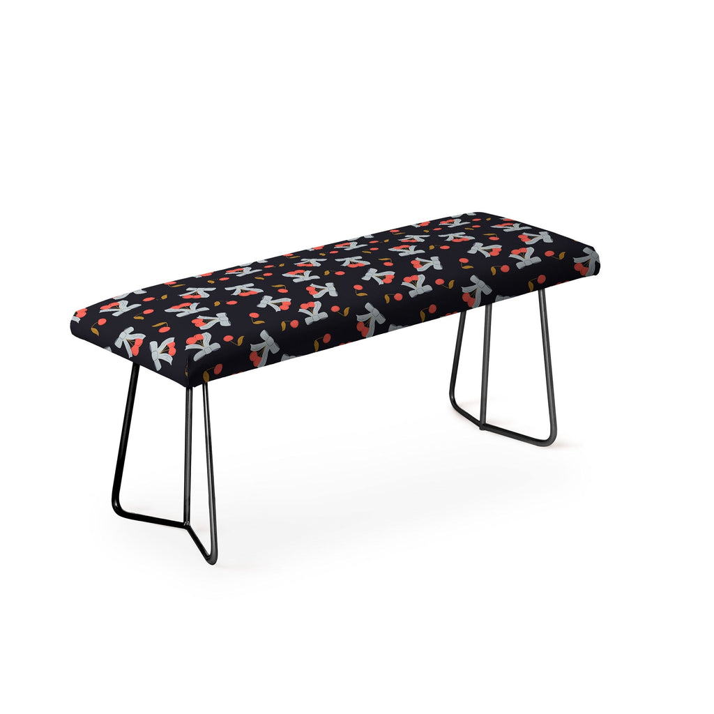 Jennifer Labre Cherries and Bows Bench
