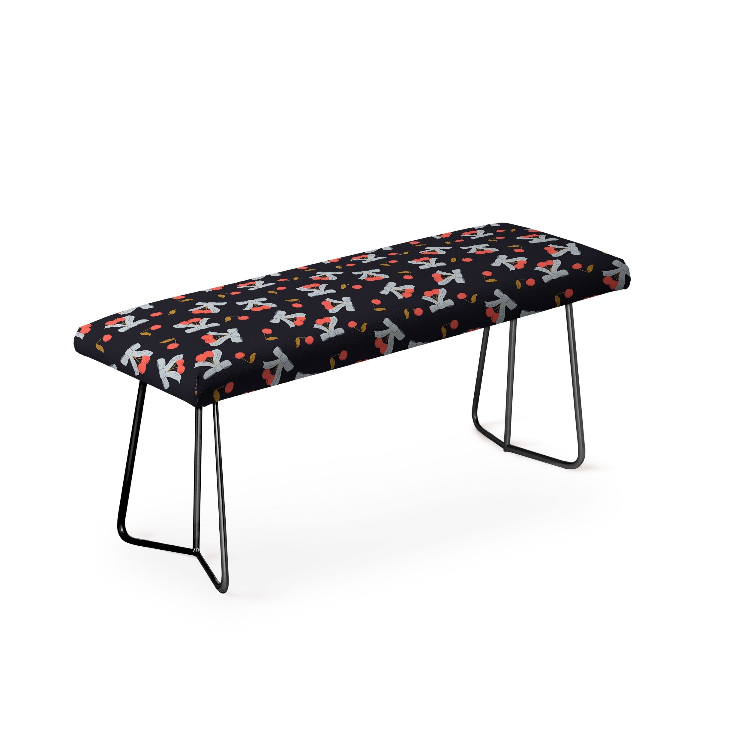 Jennifer Labre Cherries and Bows Bench