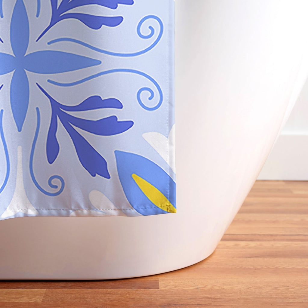 Design by Spark Dolce Vita Flourish Tile Shower Curtain
