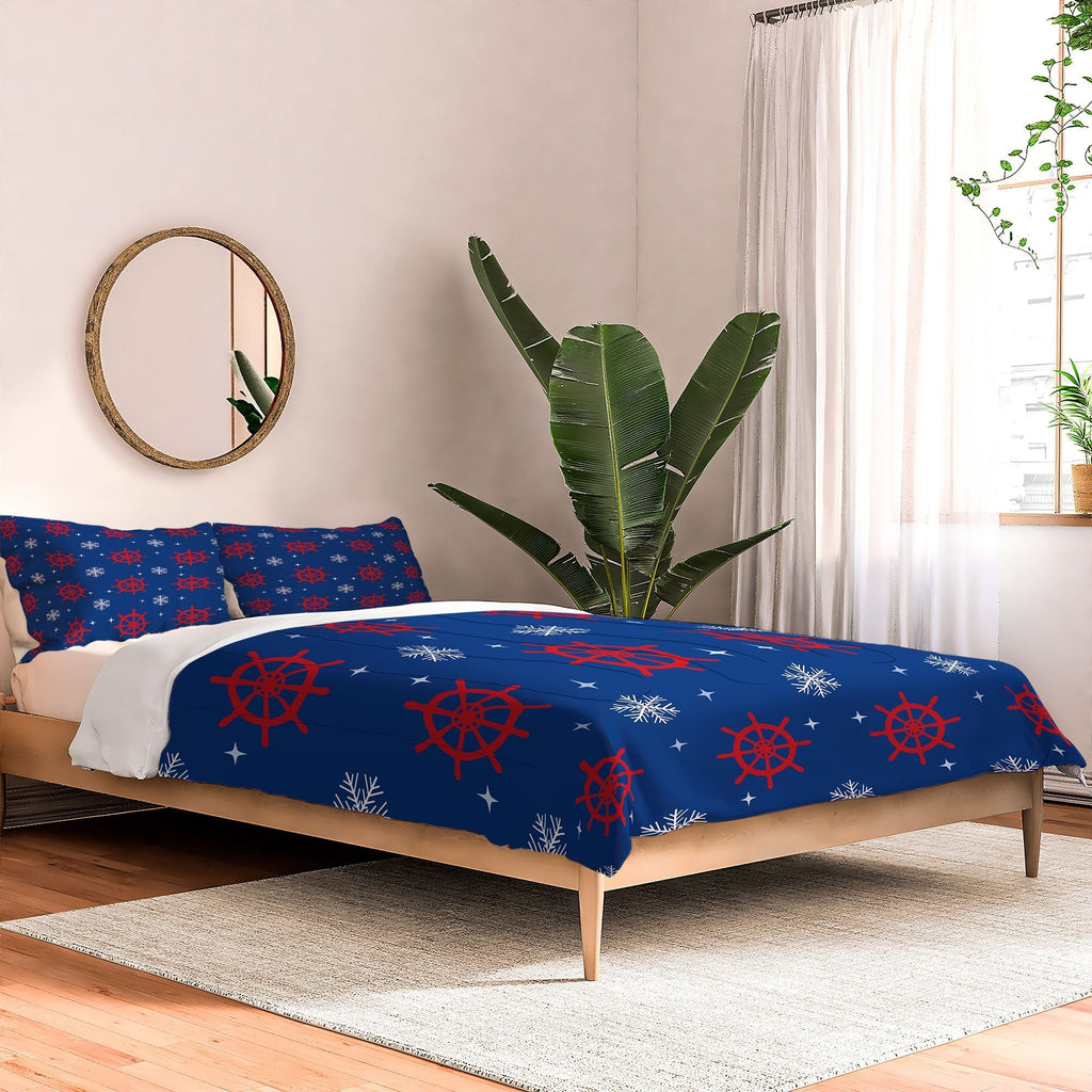 Design by Spark Holiday Helms and Snowflakes Comforter
