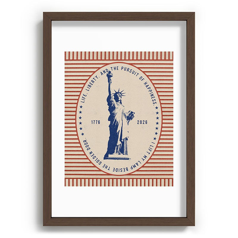 DENY Designs Life Liberty Recessed Framing Rectangle
