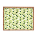 Design by Spark Matcha Tea Florals Rectangular Tray