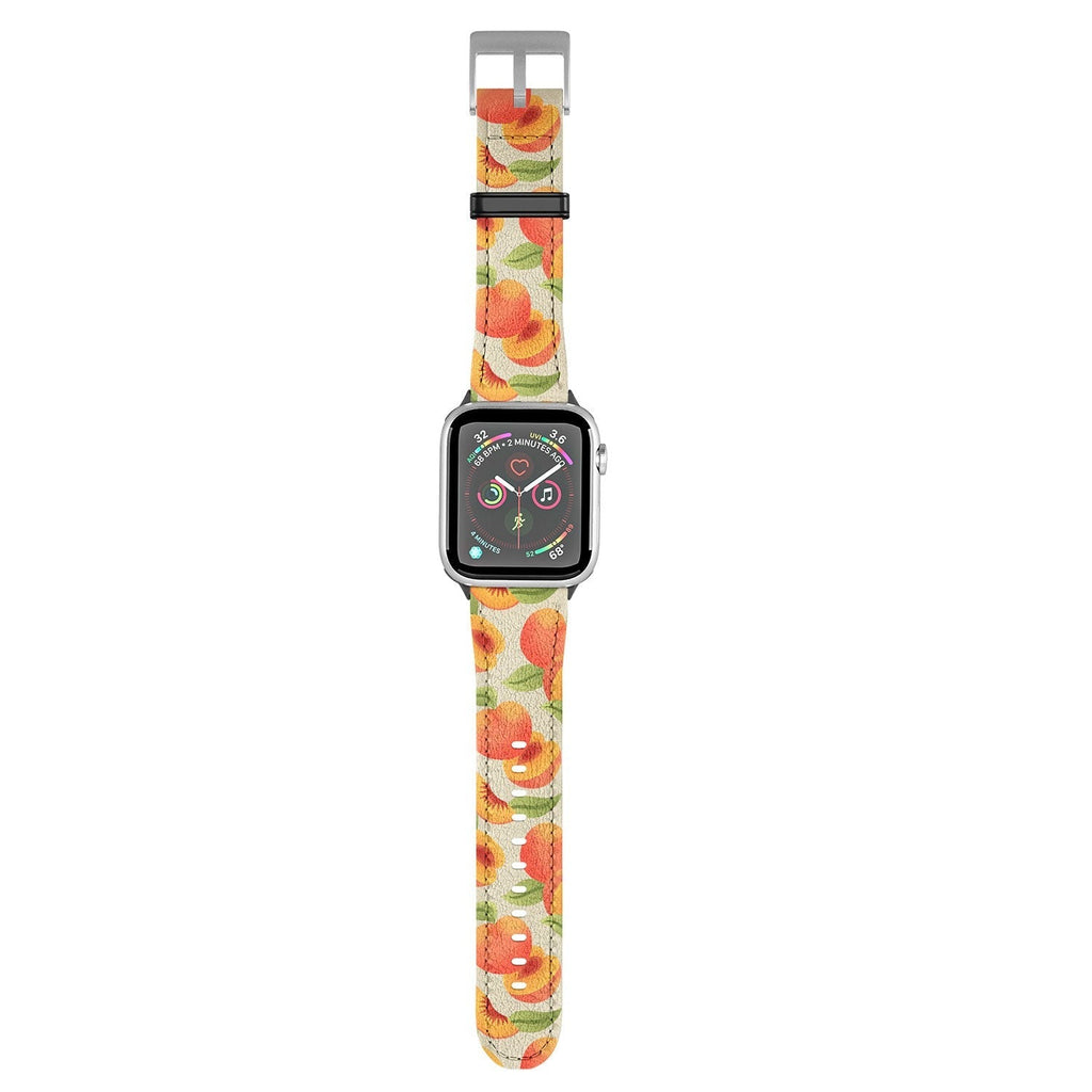 Jessica Molina Peach Pattern Apple Watch Band