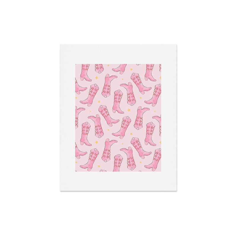 Love_Ryming Stars and Boots Art Print