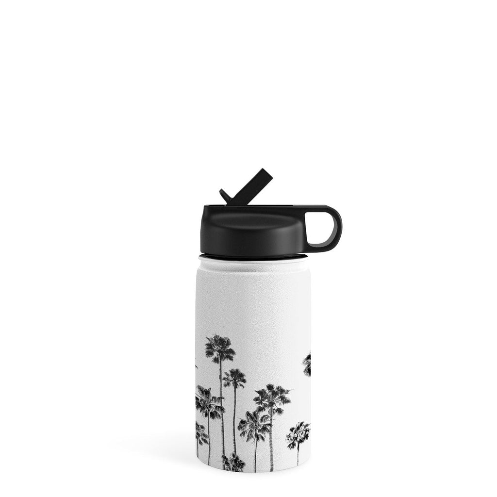 Gal Design Black And White Palms Water Bottle