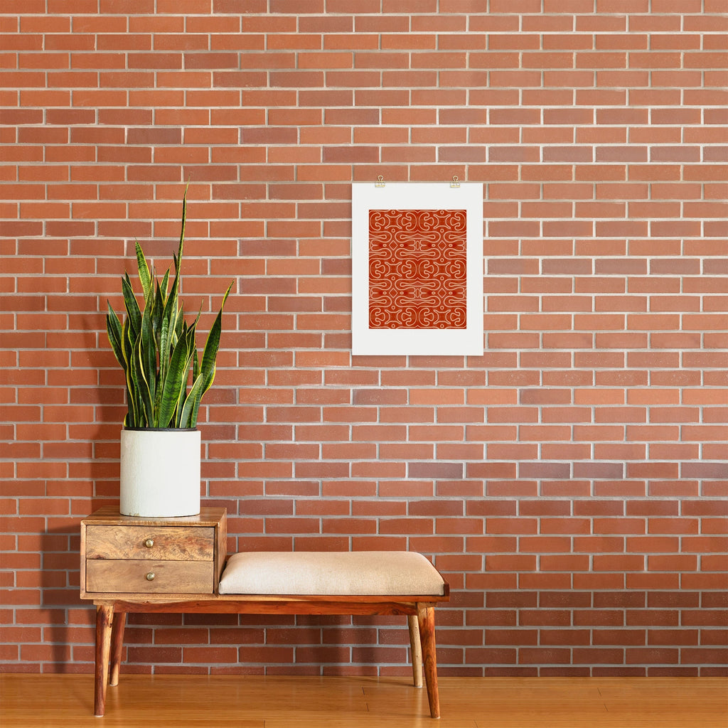 Mirimo Venexiana Burnt Orange Art Print