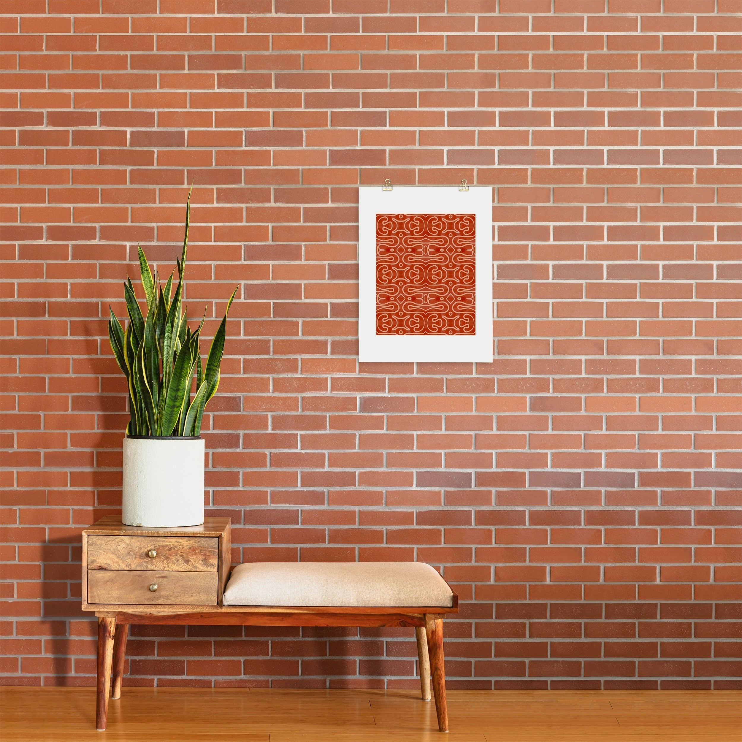 Mirimo Venexiana Burnt Orange Art Print