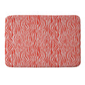 Avenie BR Red Zebra Stripe Memory Foam Bath Mat