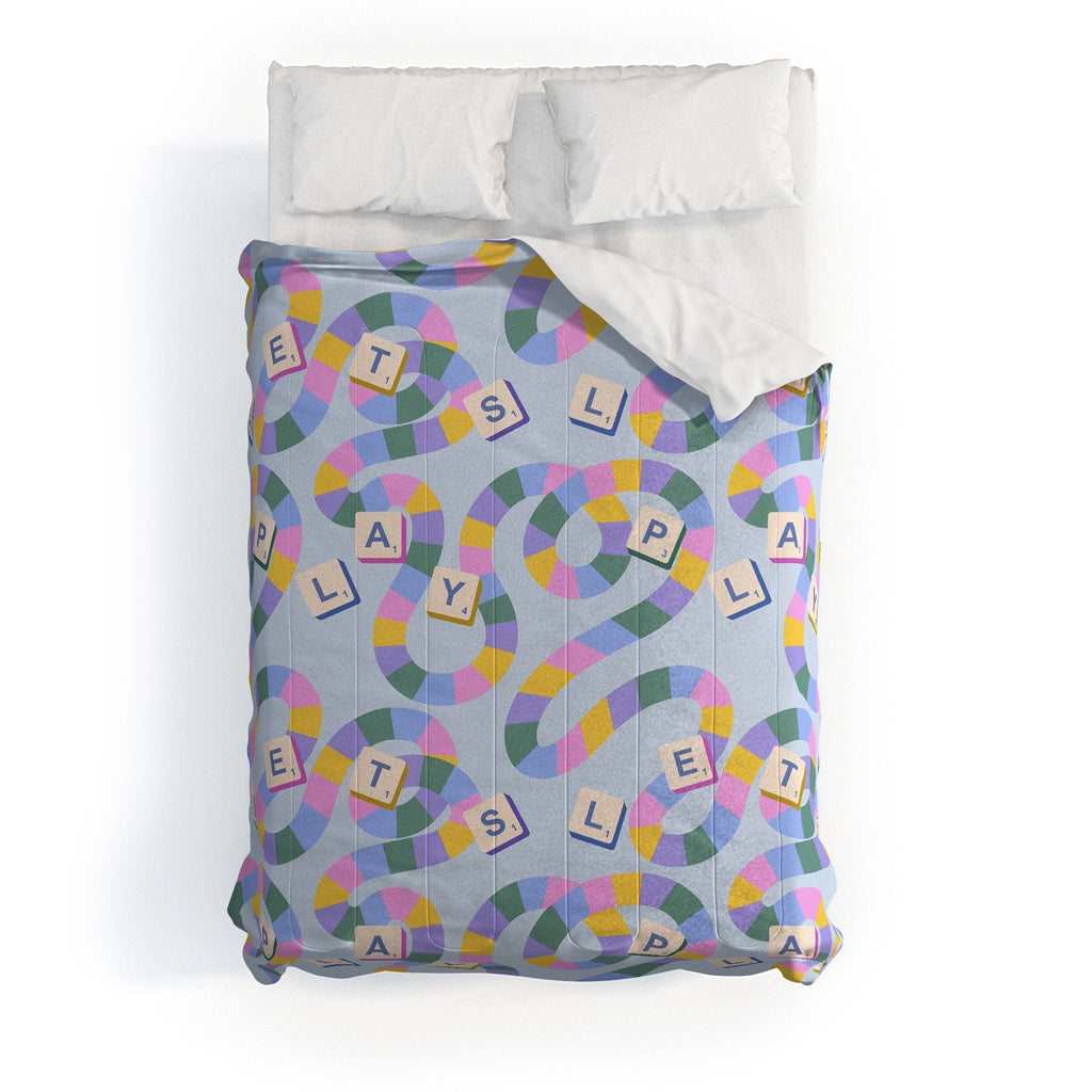 Design by Spark Scrabble Board Game Night Comforter