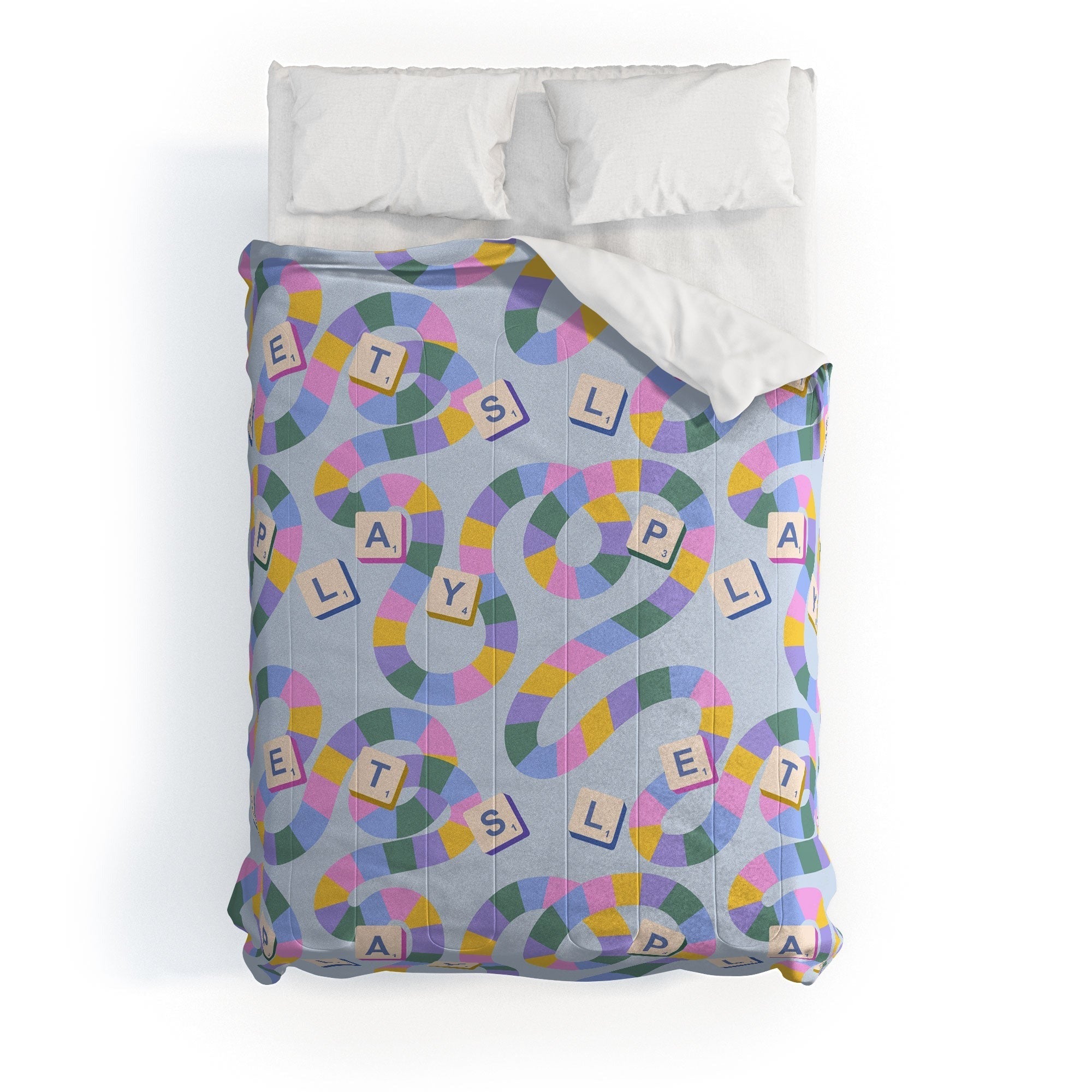Design by Spark Scrabble Board Game Night Comforter