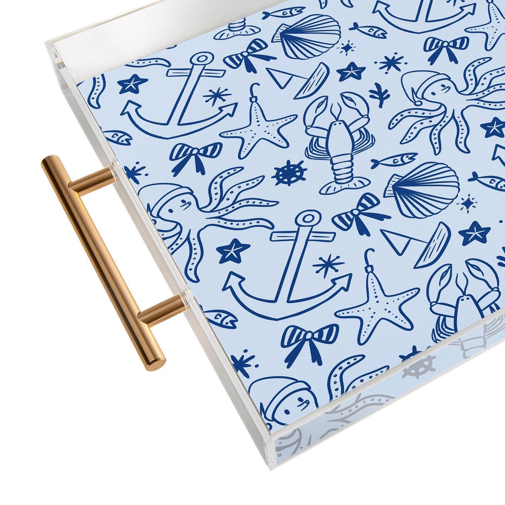Design by Spark Marine Christmas Holiday Acrylic Tray
