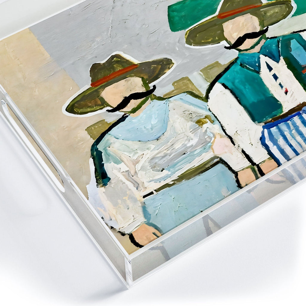 83 Oranges Side By Side Cowboy Edition Acrylic Tray