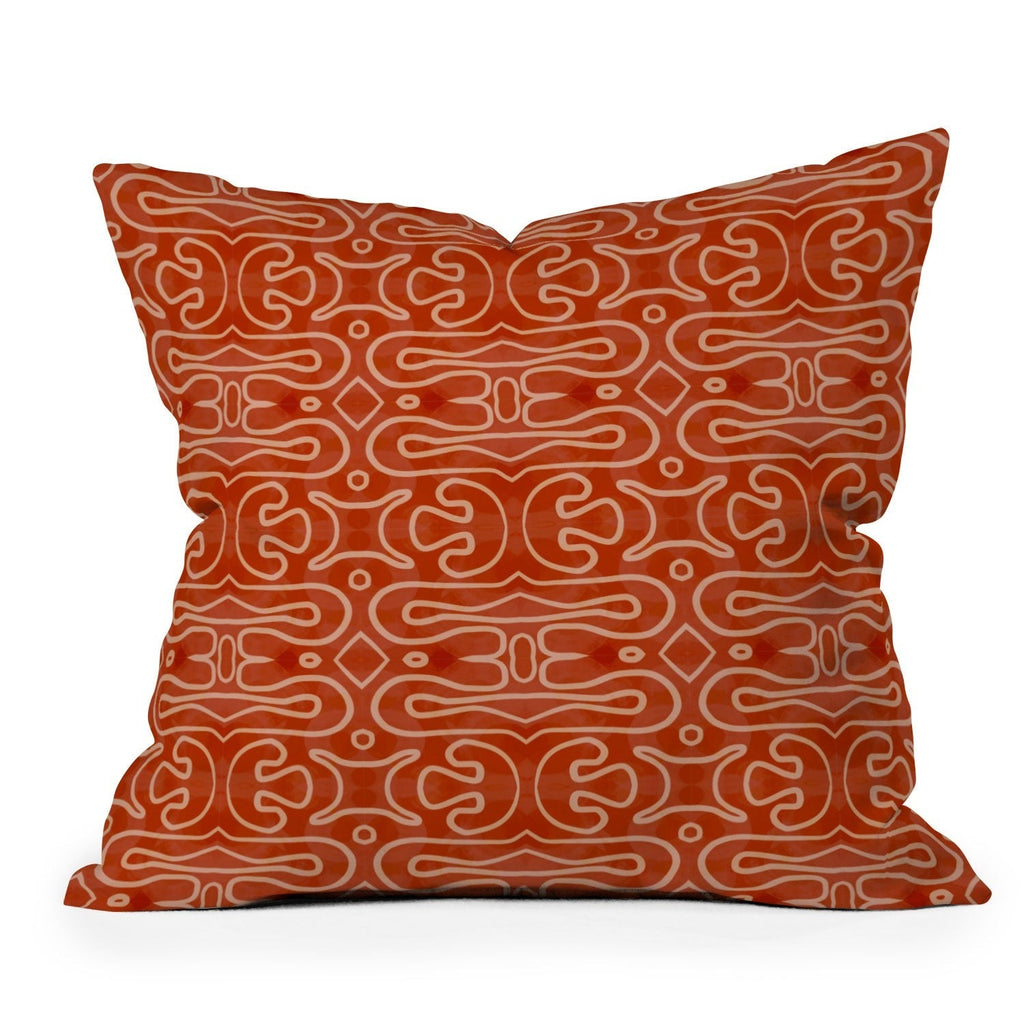 Mirimo Venexiana Burnt Orange Outdoor Throw Pillow