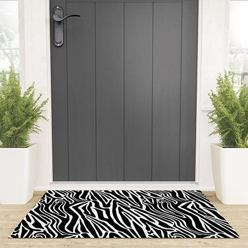 Jennifer Labre Wild Zebra Welcome Mat