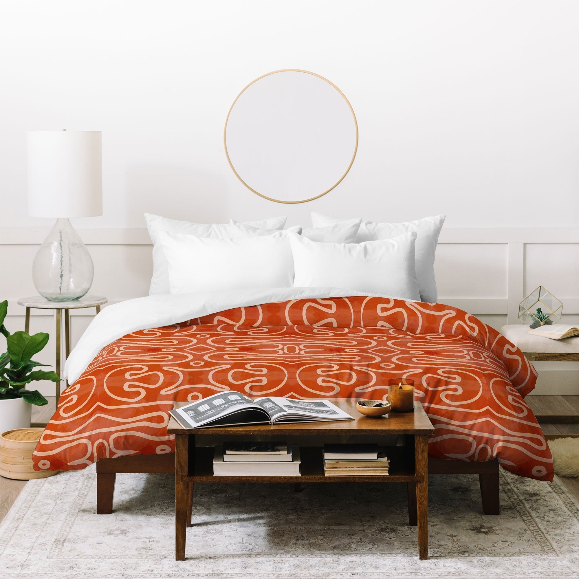 Mirimo Venexiana Burnt Orange Duvet Cover