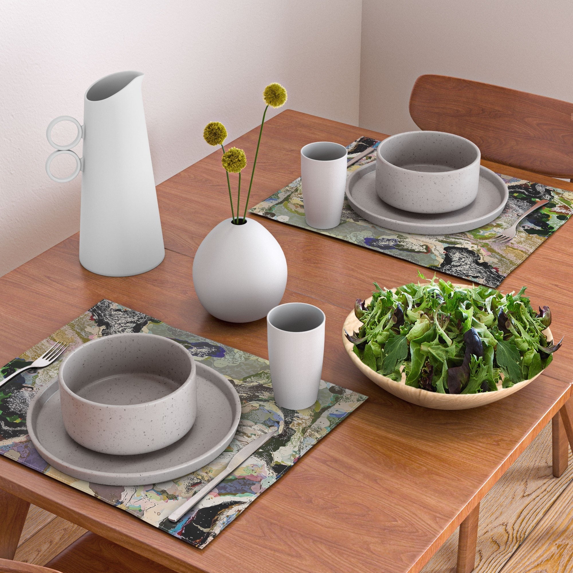 83 Oranges Echoes Beneath the Surface Placemat