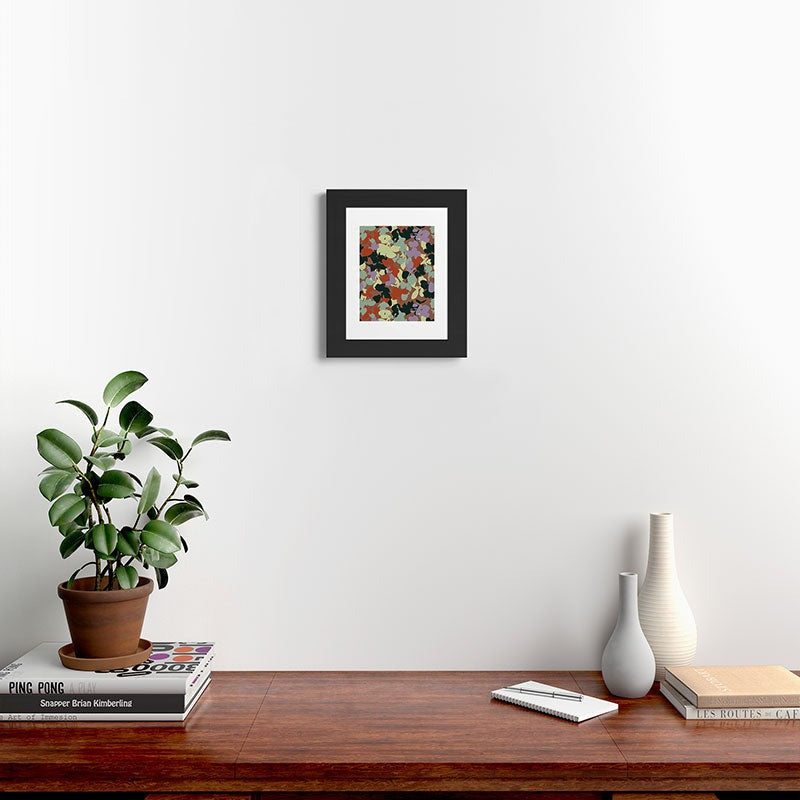 Marta Barragan Camarasa Retro Bloom Medley Framed Art Print