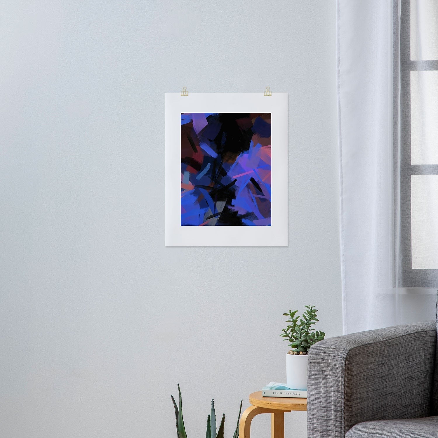 83 Oranges Midnight Sparks Art Print