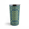 Marta Barragan Camarasa Nostalgic Grid Design Travel Mug