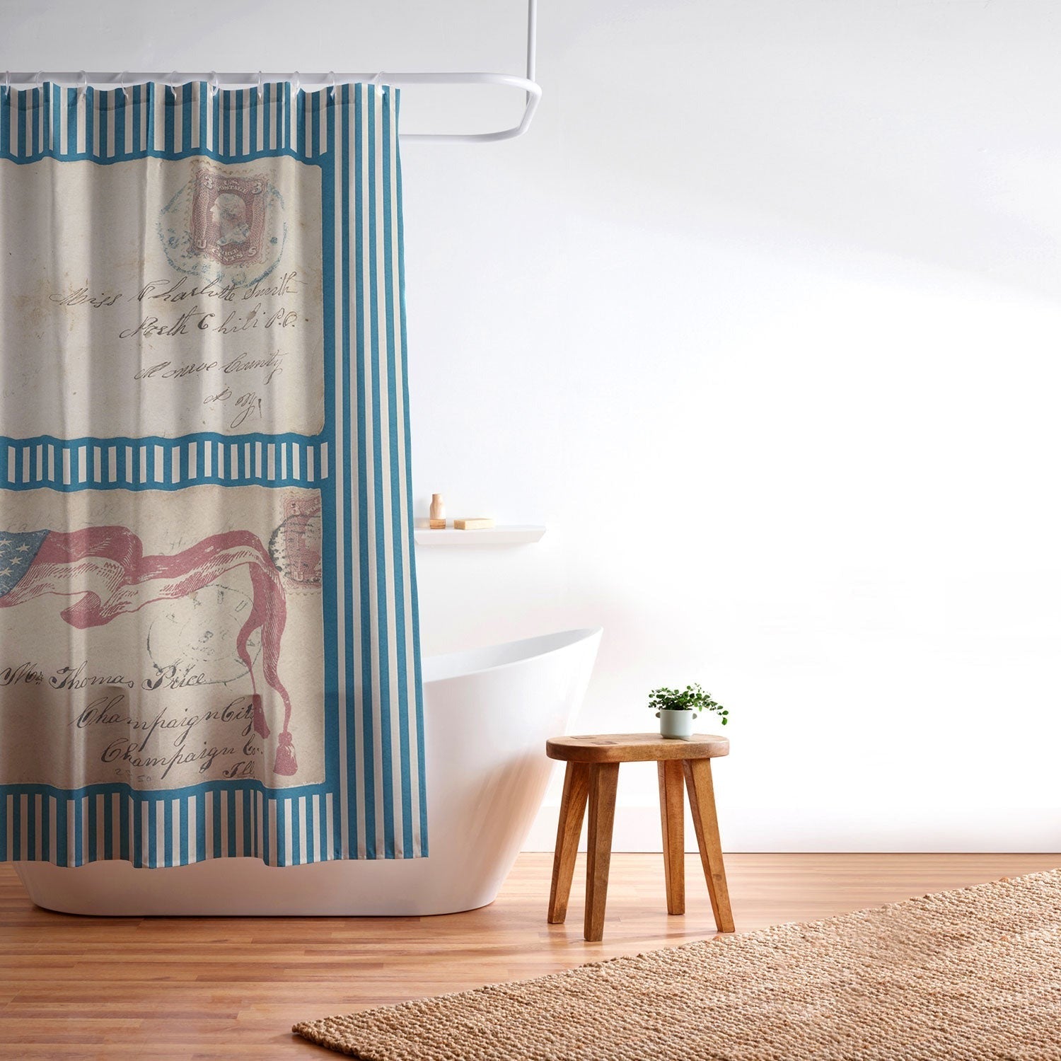 DENY Designs Civil War Envelopes Shower Curtain