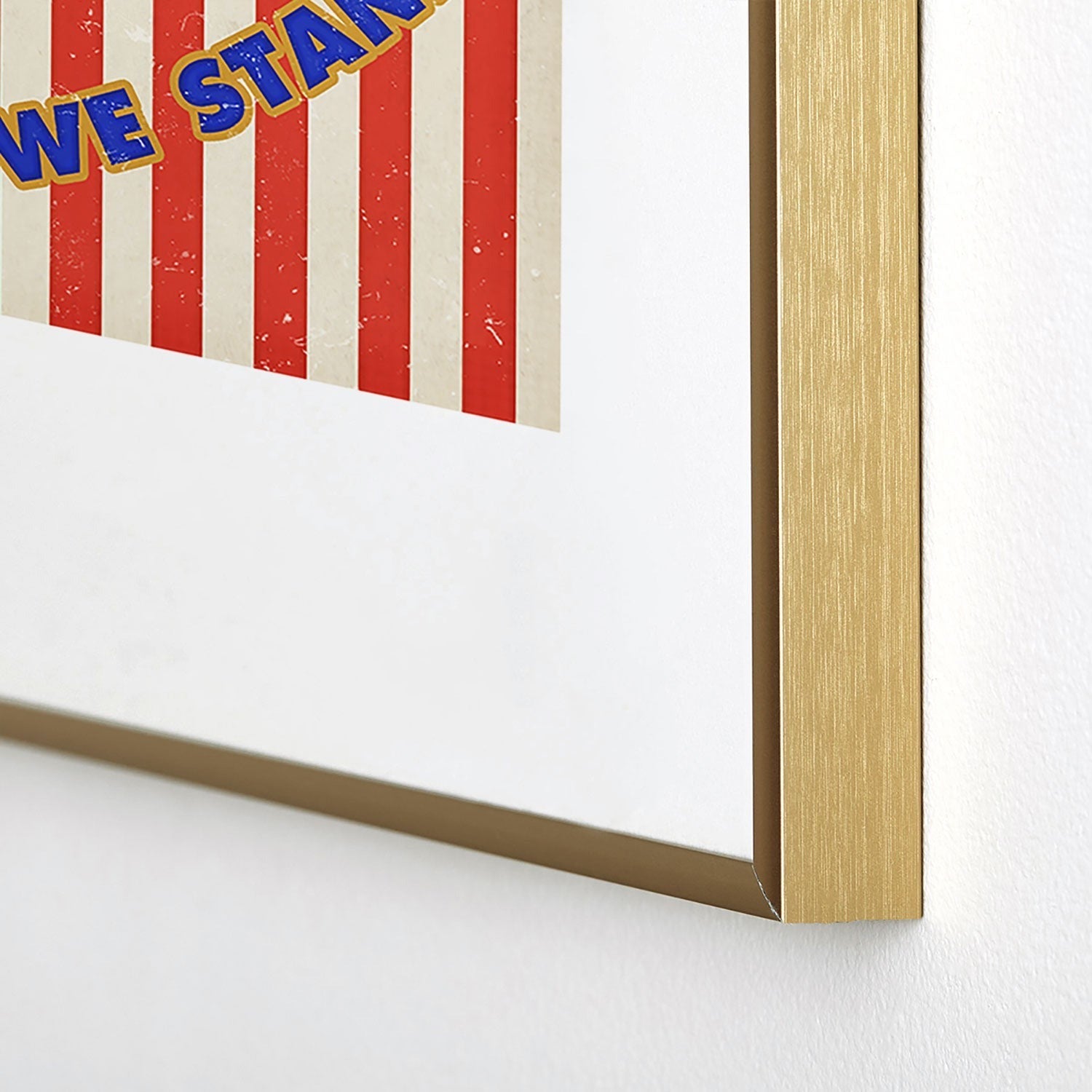 DENY Designs 1776 Stars Metal Framed Art Print