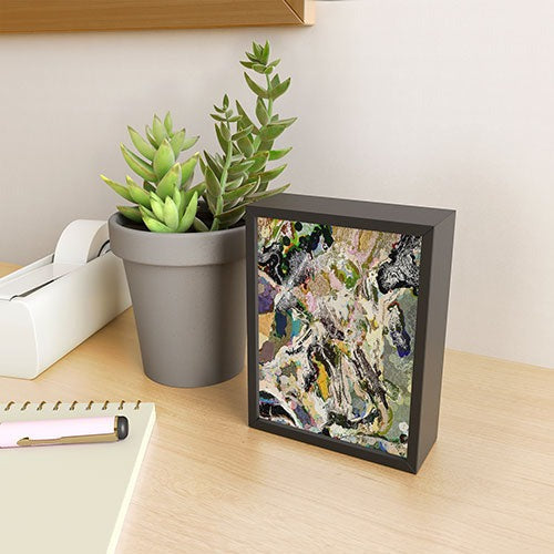 83 Oranges Echoes Beneath the Surface Framed Mini Art Print