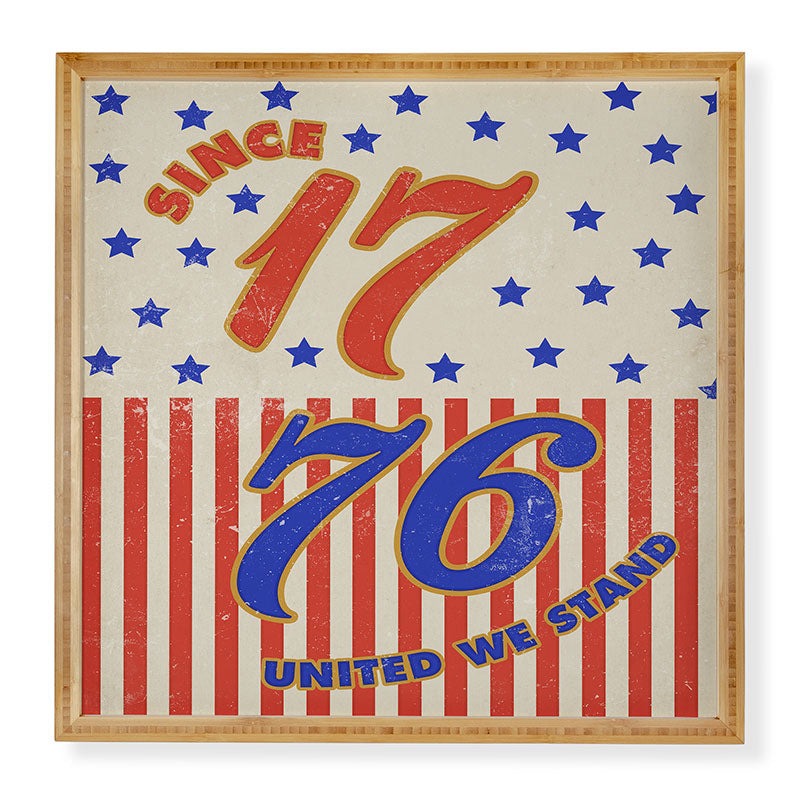 DENY Designs 1776 Stars Framed Wall Art