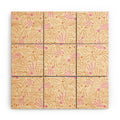 Little Om Pattern Shooting Stars cream Wood Wall Mural