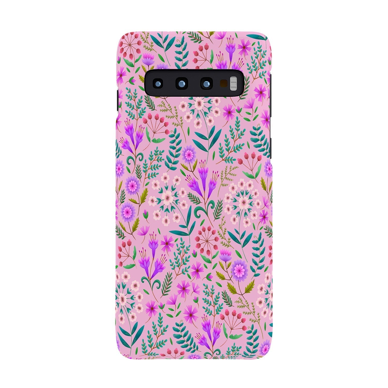 Pimlada Phuapradit Ditsy Purple Floral Half Drop Phone Case