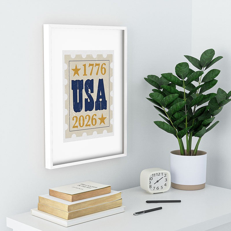 DENY Designs USA Stamp Recessed Framing Rectangle