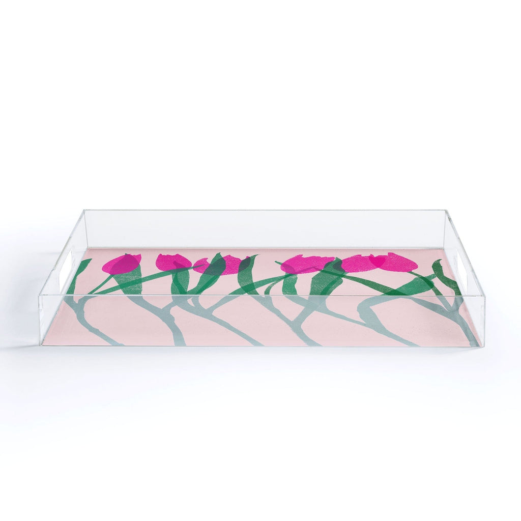 Garima Dhawan tulips 14 Acrylic Tray