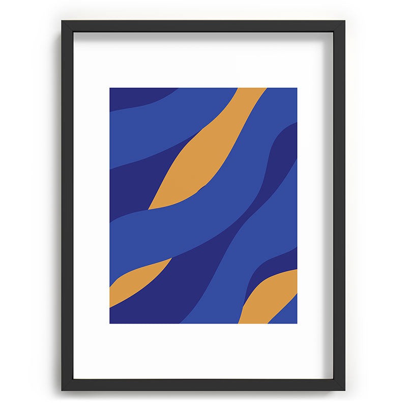 Camilla Foss Pebbles in Stream Recessed Framing Rectangle